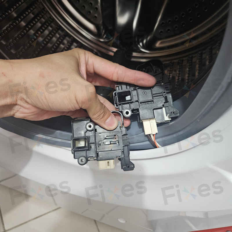 這部Panasonic NAS系列洗衣機dF故障碼緊急處理，趕時間客戶的門鎖掣快速更換體驗 ⏰