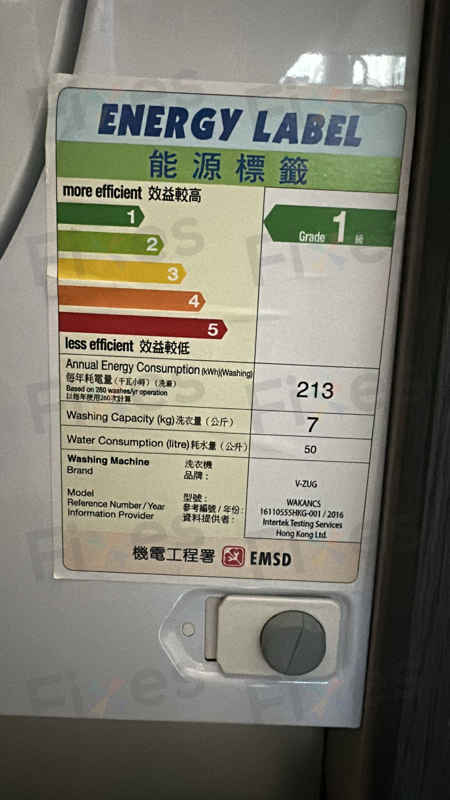 洗窗簾竟讓V-Zug洗衣機觸發E01故障碼!不吸水物料的清洗陷阱 💡