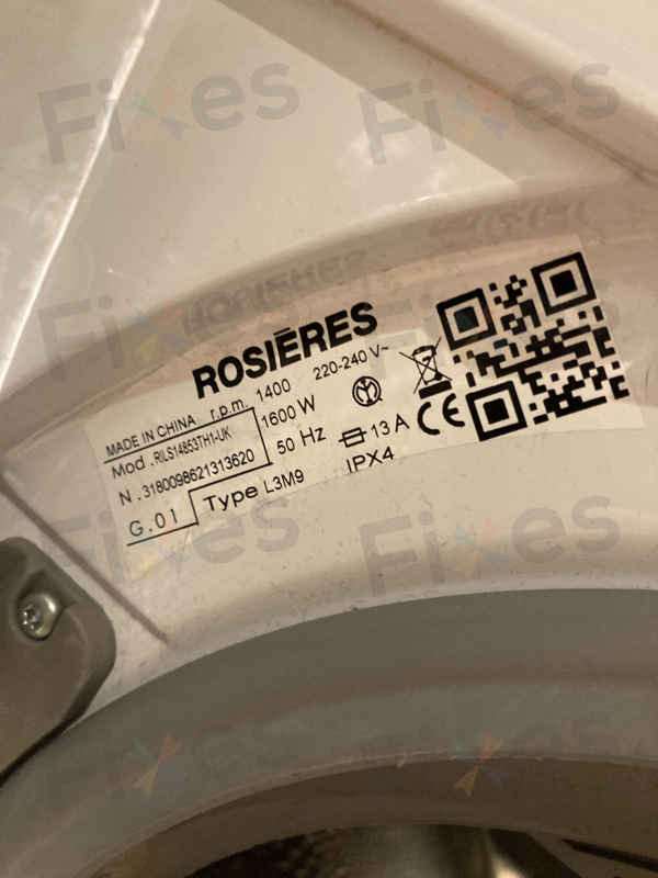 這部Rosieres洗衣機的E02故障：看看如何解決入水緩慢問題 🐌