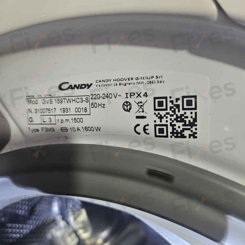 這部Candy GVS系列洗衣機E03排水失靈,銀仔卡住才知禍首 🪙
