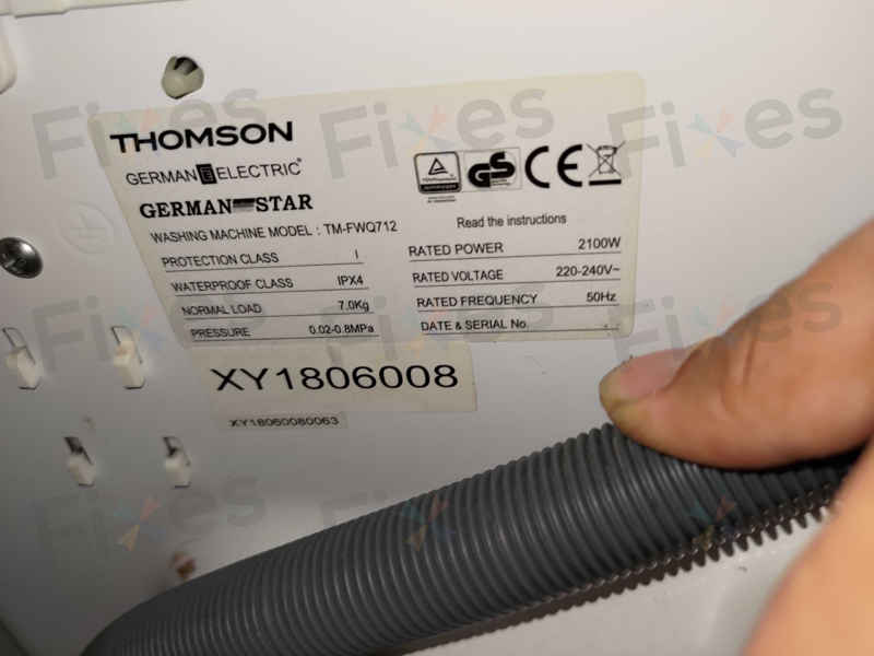 出現故障碼E03及E04🔧Thomson湯笙牌前置式洗衣機 TMFWQ712