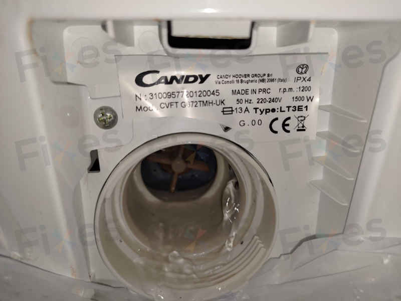 這部Candy CVFTG系列洗衣機出現E03、E20故障碼,原來是排水系統雙重打擊 ⚡