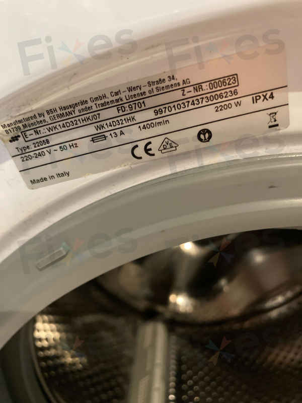 出現故障碼E06,無法排水💧Siemens西門子前置式洗衣機 WK14D321HK/07