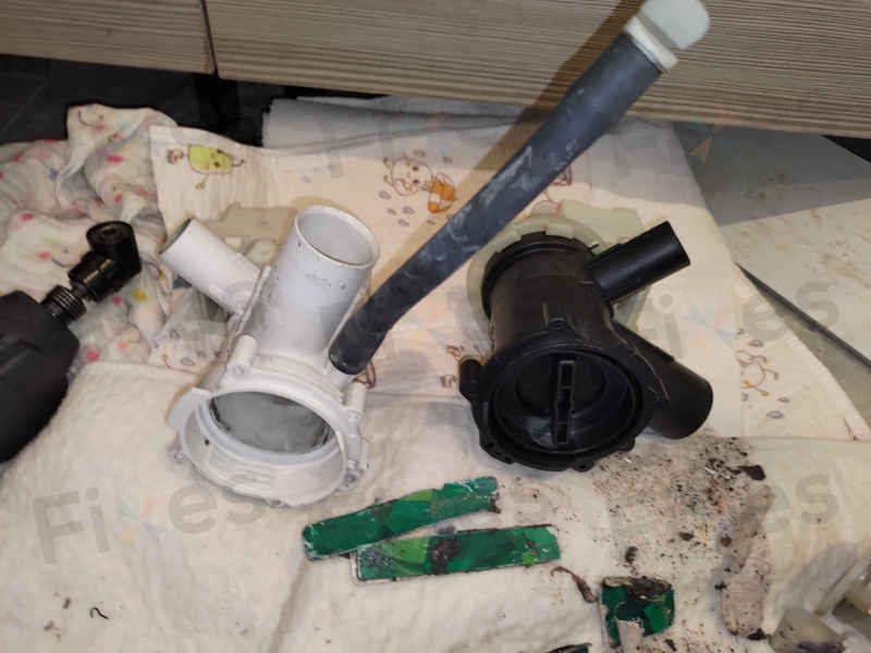 陳小姐收回出租單位驚見西門子洗衣機E06故障碼,排水泵竟藏著爛掉的住戶證 😱