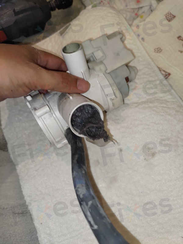 陳小姐收回出租單位驚見西門子洗衣機E06故障碼,排水泵竟藏著爛掉的住戶證 😱