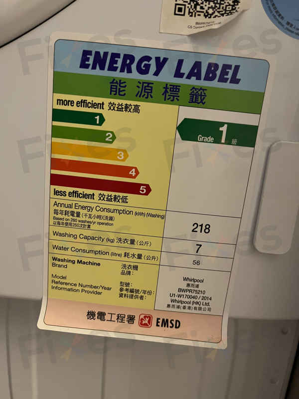 出現故障碼E08🔍Whirlpool惠而浦二合一洗衣乾衣機 BWPR75210