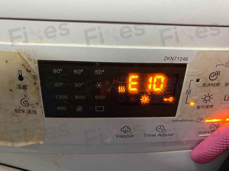 出現故障碼E10,入水問題🛠️Zanussi金章牌前置式洗衣機 ZKN71246