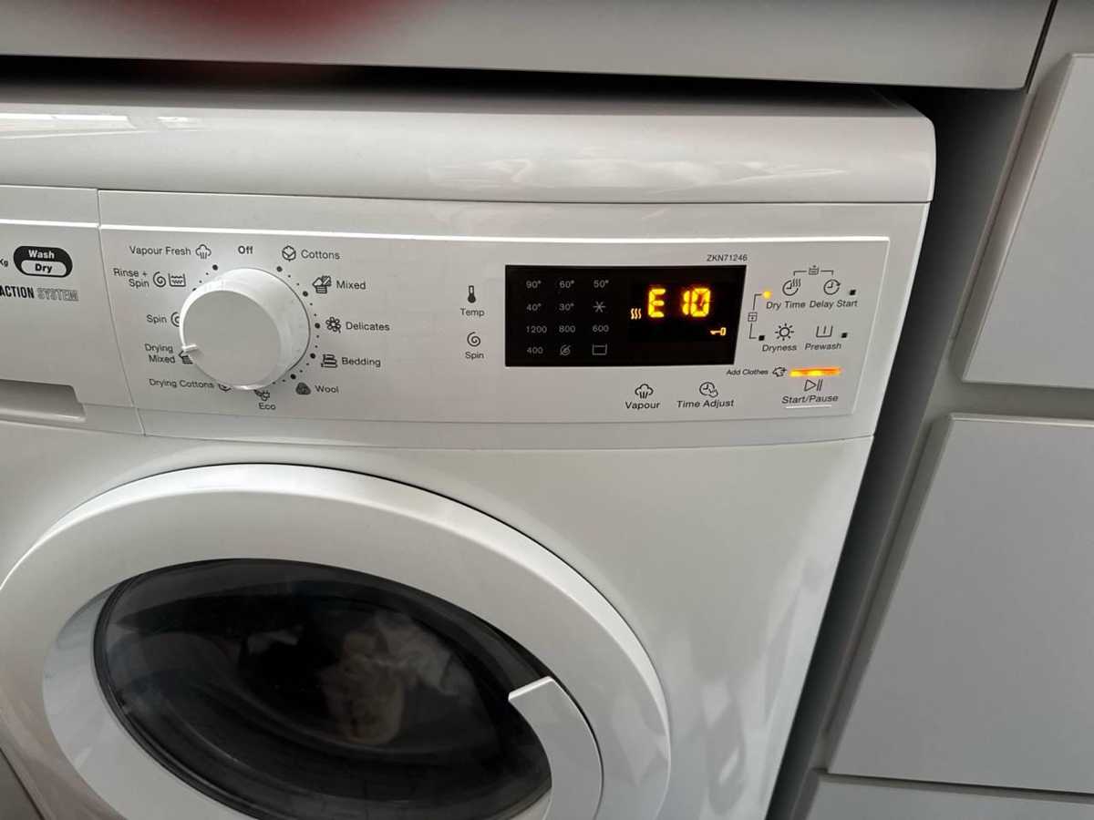 洗好衣服卻無法烘乾?這部Zanussi ZKN系列洗衣機E10故障碼背後原因 😓