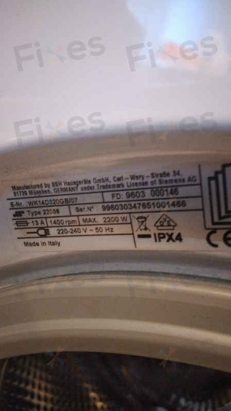 出現故障碼E11,更換碳刷🔌Siemens西門子二合一洗衣乾衣機 WK14D320GB/07