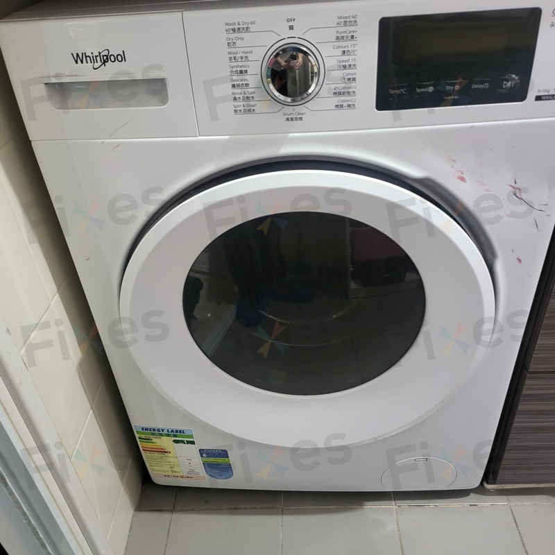 出現故障碼E12,無法順利排水 🛠️ Whirlpool惠而浦前置式洗衣機 WRAL85411