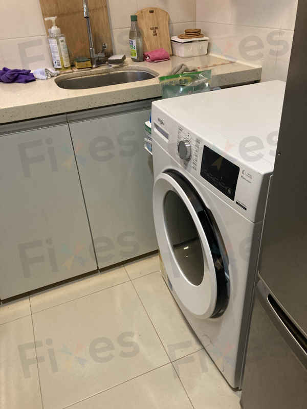 出現故障碼E12，機內有水排不走😵Whirlpool惠而浦二合一洗衣乾衣機 WRAL85411