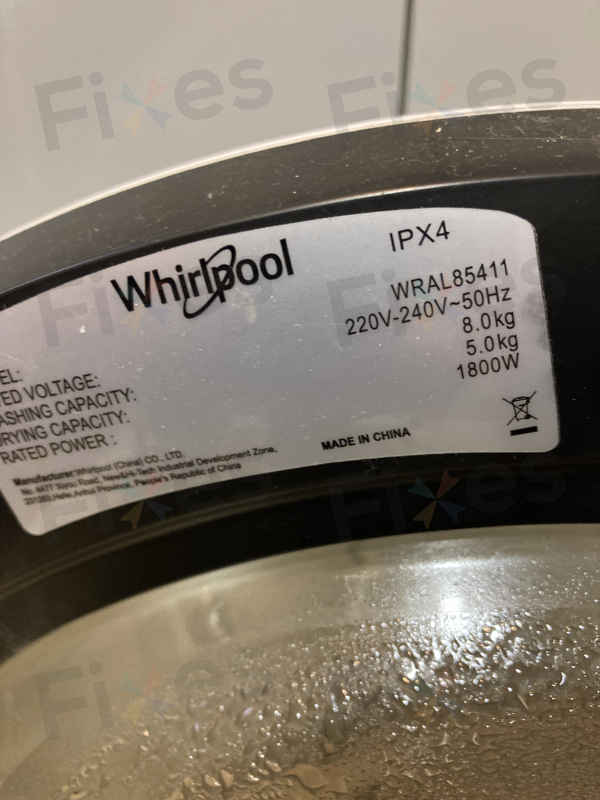 出現故障碼E12，機內有水排不走😵Whirlpool惠而浦二合一洗衣乾衣機 WRAL85411