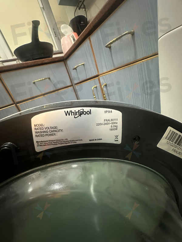 出現故障碼E12,無法正常排水💧Whirlpool惠而浦前置式洗衣機 FRAL80111