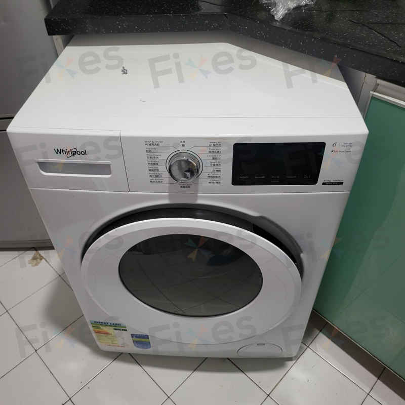 出現故障碼E12，無法排水💧惠而浦前置式洗衣機 WRAL85411