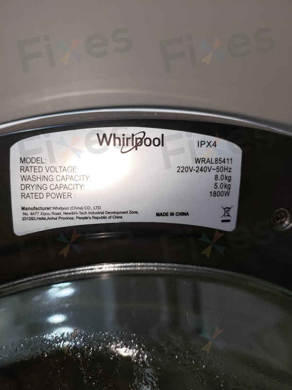 出現故障碼E12，不排水故障🔧Whirlpool惠而浦二合一洗衣乾衣機 WRAL85411