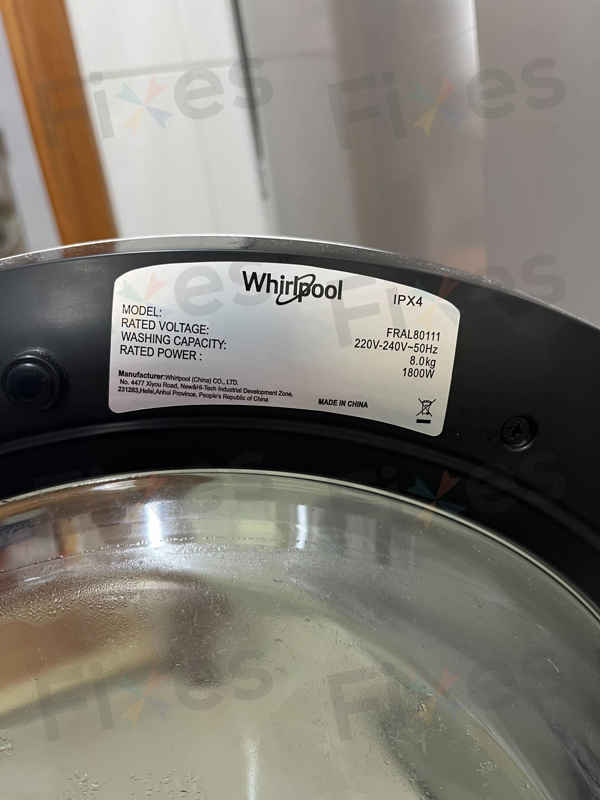出現故障碼E12，無法排水🔧Whirlpool惠而浦前置式洗衣機 FRAL80111
