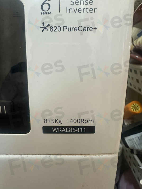 出現故障碼E12,不排水💧Whirlpool惠而浦前置式洗衣機 WRAL85411