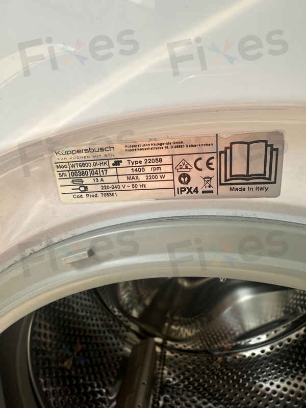 不必整個摩打更換!這部Kuppersbusch WT系列洗衣機E12竟是碳刷問題 🧩