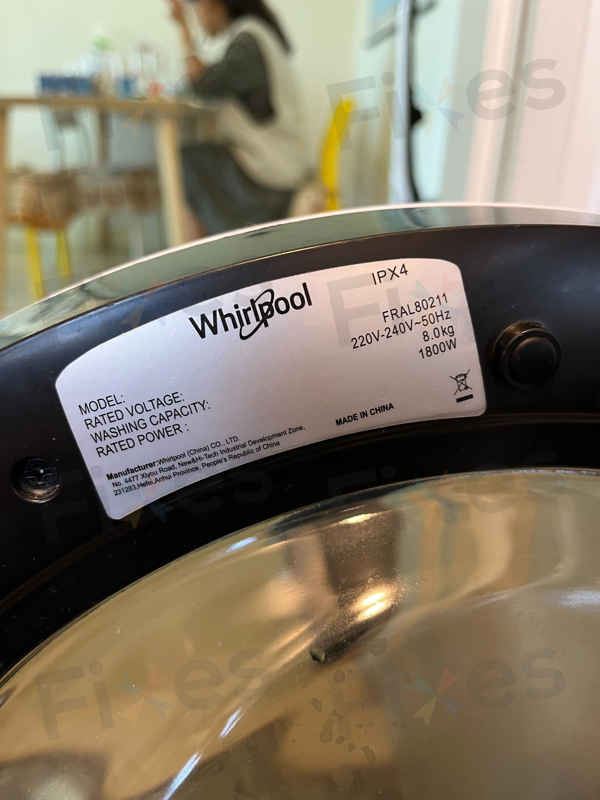 出現故障碼E12，不排水💦Whirlpool惠而浦前置式洗衣機 FRAL80211