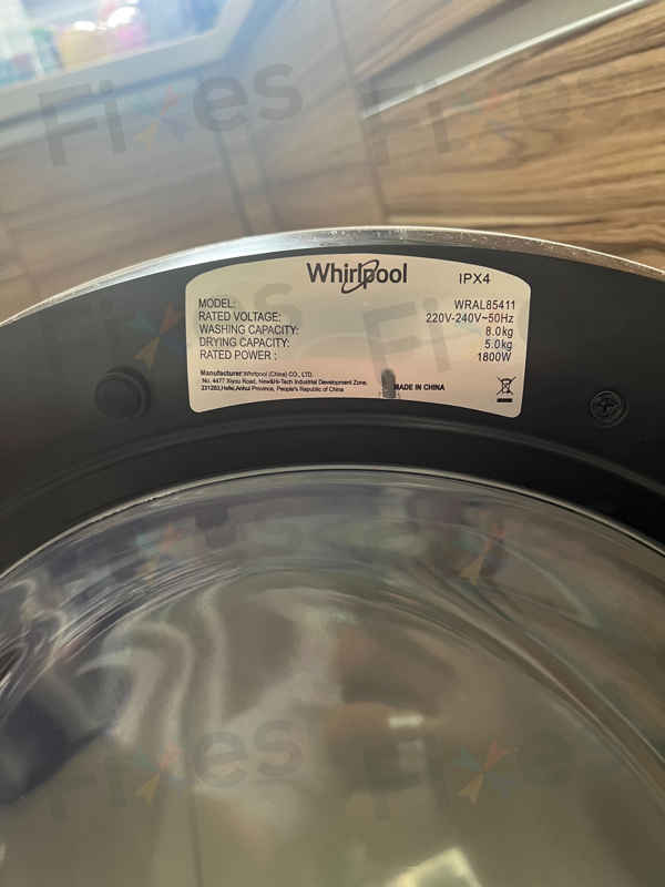 出現故障碼E12，排水異常😮Whirlpool惠而浦前置式洗衣機 WRAL85411