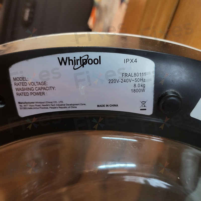 出現故障碼E12,不能運作🚫Whirlpool惠而浦前置式洗衣機 FRAL80111