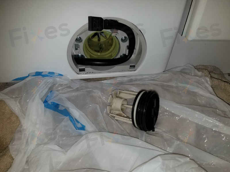 出現故障碼E12,更換排水泵🔍Whirlpool惠而浦前置式洗衣機 FRAL80111
