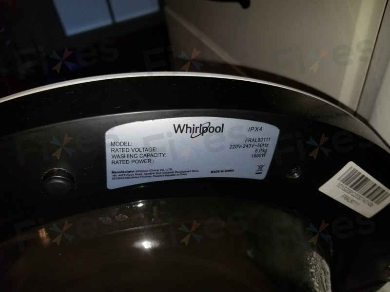 出現故障碼E12,更換排水泵🔍Whirlpool惠而浦前置式洗衣機 FRAL80111