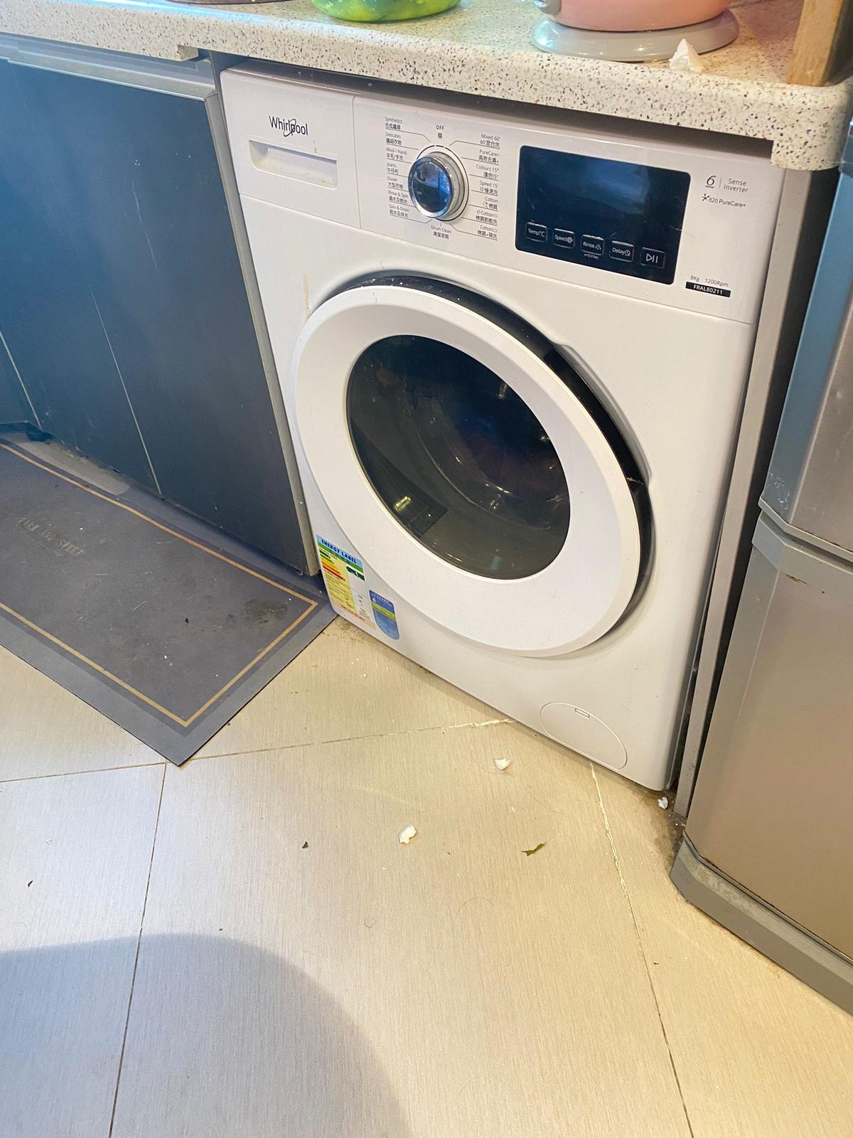 出現故障碼E12🚫Whirlpool惠而浦前置式洗衣機 FRAL80211