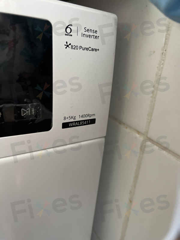 出現故障碼E12⛔Whirlpool惠而浦前置式洗衣機 WRAL85411