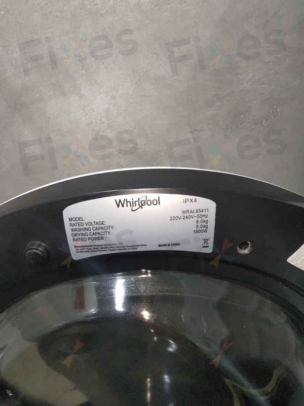 這部惠而浦WRAL系列洗衣機E12故障碼：吸色紙悄悄卡住排水系統 😮