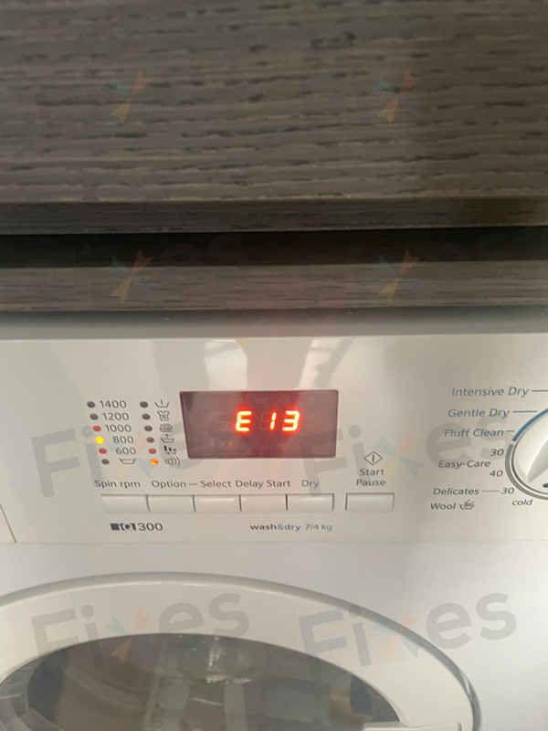 出現故障碼E13,門鎖問題😵Siemens西門子二合一洗衣乾衣機 WK14D321HK/07