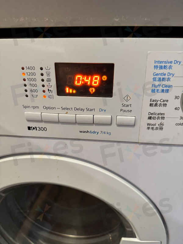 出現故障碼E13及E06🔧Siemens西門子二合一洗衣乾衣機 WK14D321HK/07