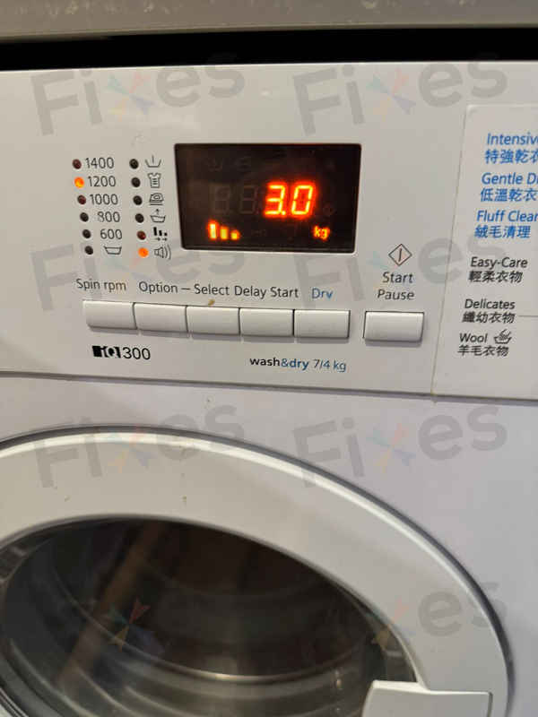 出現故障碼E13及E06🔧Siemens西門子二合一洗衣乾衣機 WK14D321HK/07