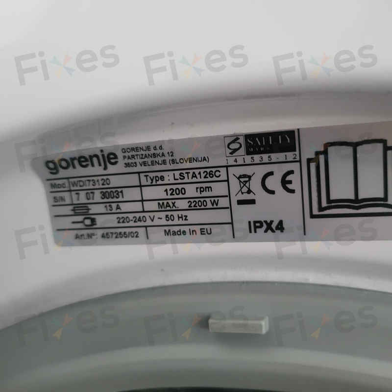 出現故障碼E13🔒Gorenje歌爾牌前置式洗衣機 WDI73120