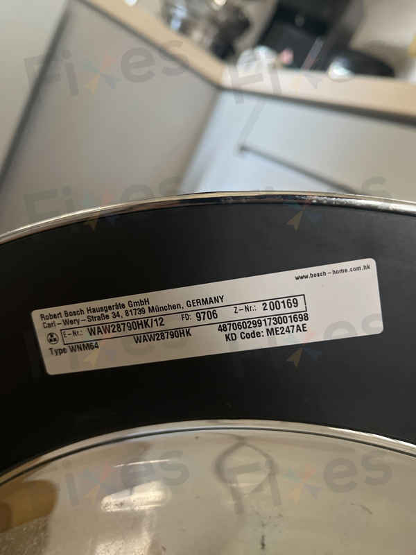 這部Bosch WAW系列洗衣機E18排水故障，師傅現場不拆機秒恢復通水💦