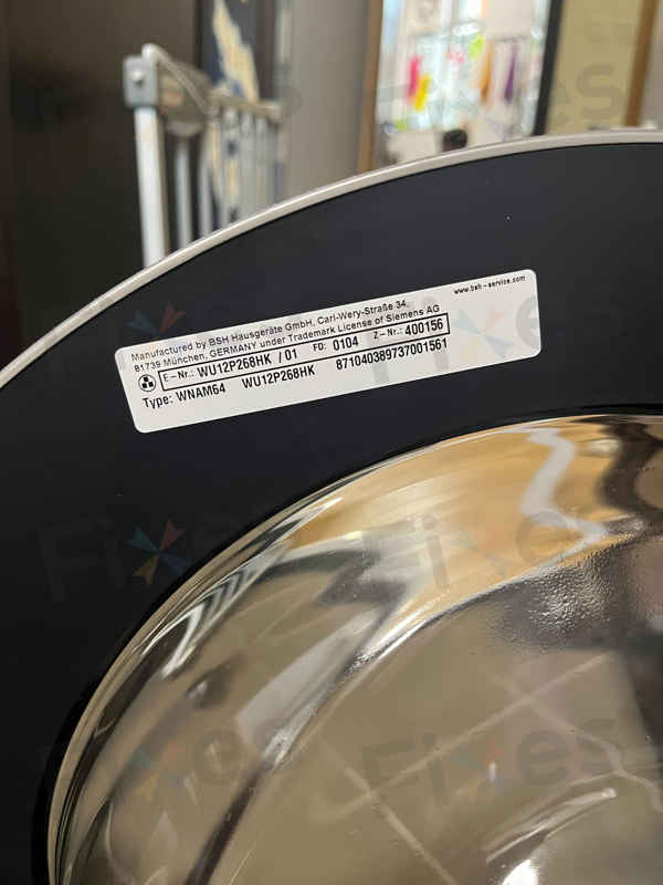 出現故障碼E18😓 Siemens西門子前置式洗衣機 WU12P268HK/01