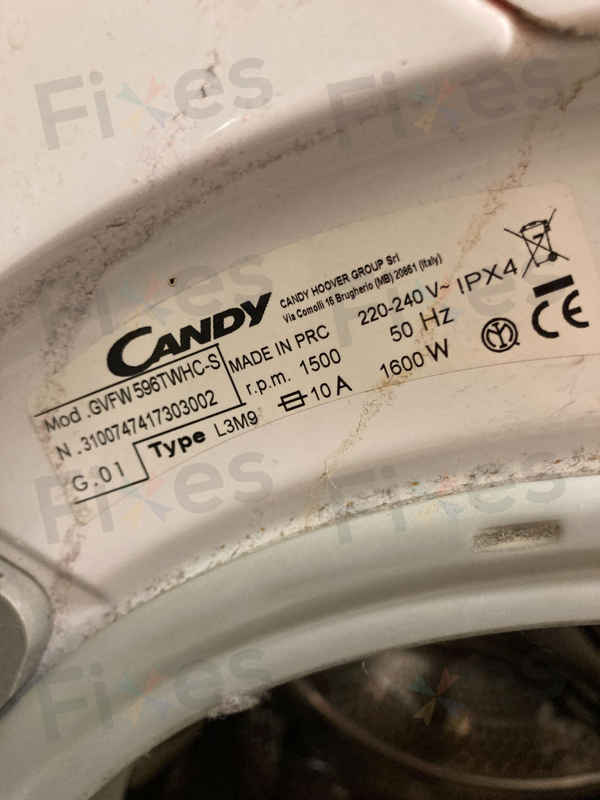 出現故障碼E20🔧Candy金鼎牌前置式洗衣機 GVFW596TWHCS