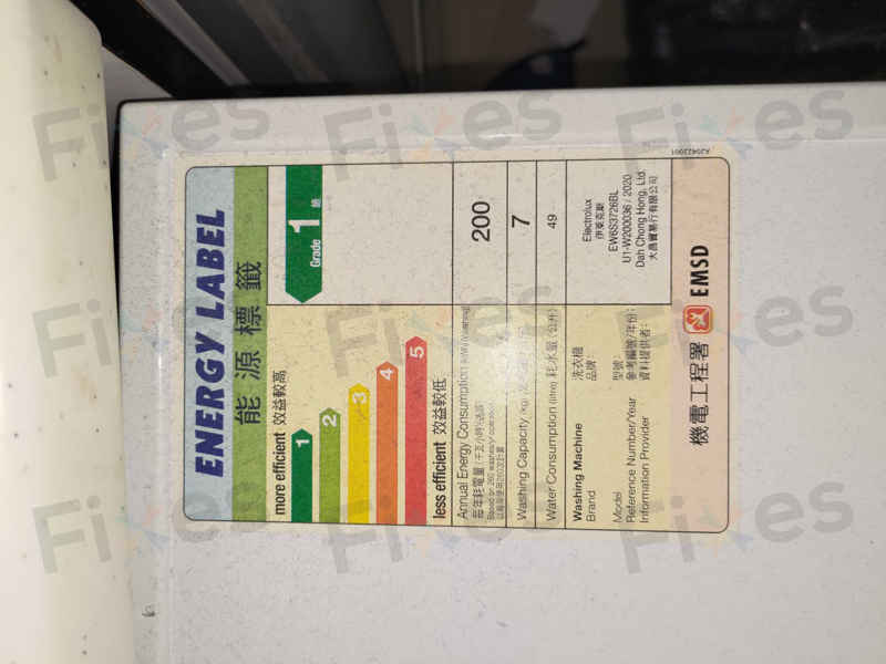 出現故障碼E20🌀Electrolux伊萊克斯前置式洗衣機 EW6S3726BL