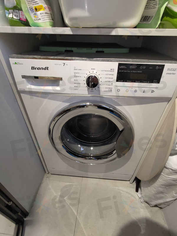 硬幣與纖維堵塞?這部Brandt BWF系列洗衣機E21故障全過程🌀