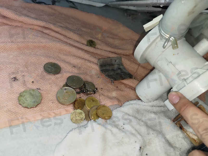 硬幣與纖維堵塞?這部Brandt BWF系列洗衣機E21故障全過程🌀