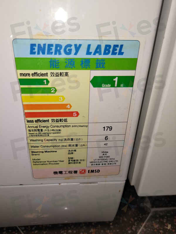 出現故障碼E21🌀Midea美的前置式洗衣機 MWFG60