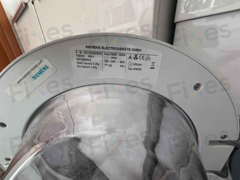出現故障碼E21,無法運轉🔧Siemens西門子前置式洗衣機 WD12D460HK/07