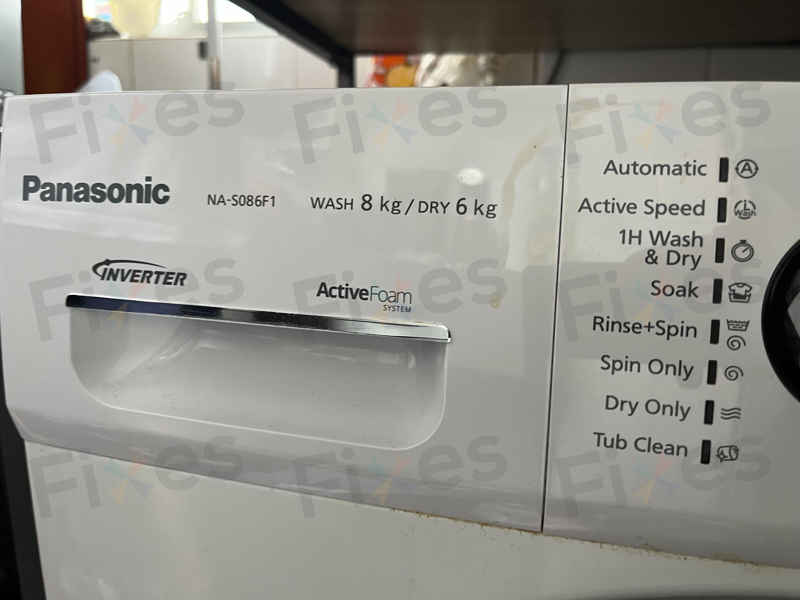 出現故障碼E21不排水💧Panasonic樂聲二合一前置式洗衣機 NAS086F1