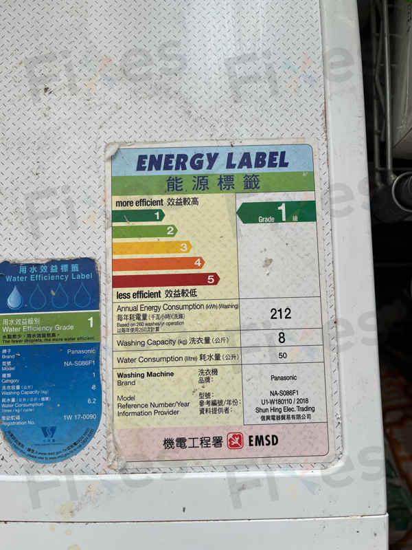 出現故障碼E21💧Panasonic樂聲牌二合一洗衣乾衣機 NAS086F1