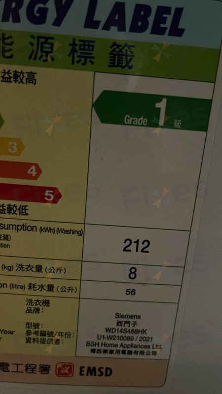 出現故障碼E21🚫Siemens西門子前置式洗衣機 WD14S468HK/01