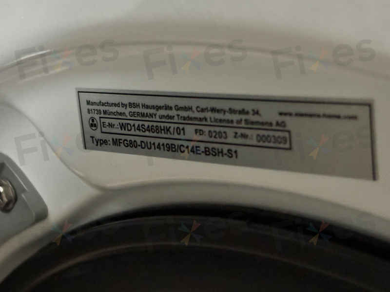 出現故障碼E21🚫Siemens西門子前置式洗衣機 WD14S468HK/01