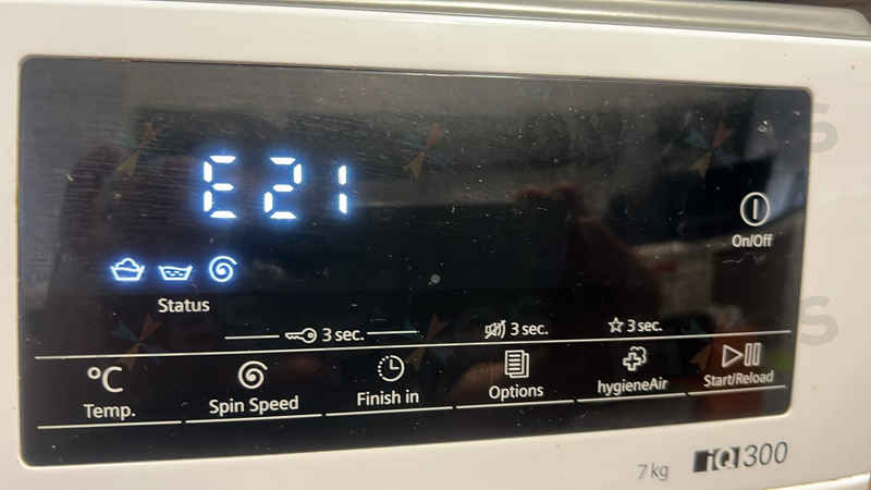 出現故障碼E21😱Siemens西門子前置式洗衣機 WS12S467HK/01