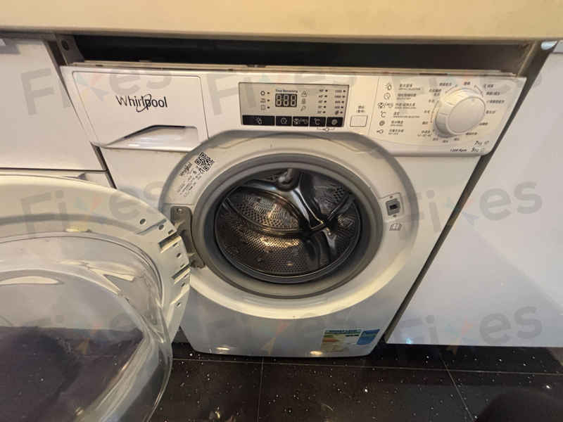 這部Whirlpool WWPU系列洗衣機按下程序鍵瞬間跳E21？線路斷裂背後故事 🤔