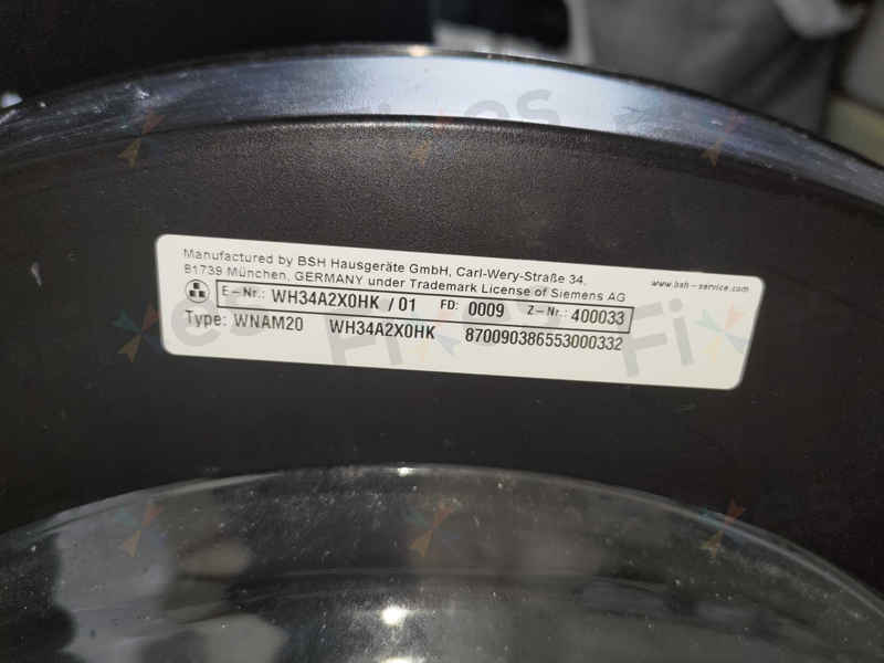 衣袋裡的米粉化身「塞喉元兇」，導致這部西門子WM系列洗衣機顯示E36-10 🥣