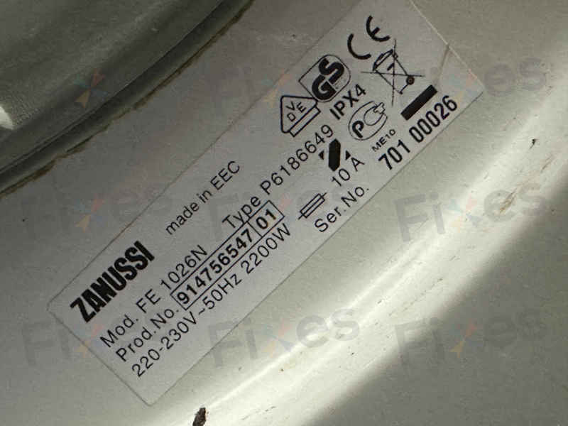 出現故障碼E40🔐Zanussi金章牌前置式洗衣機 FE1026N